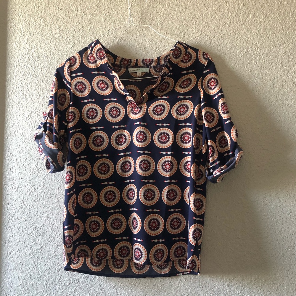 Loose fitted silk blouse